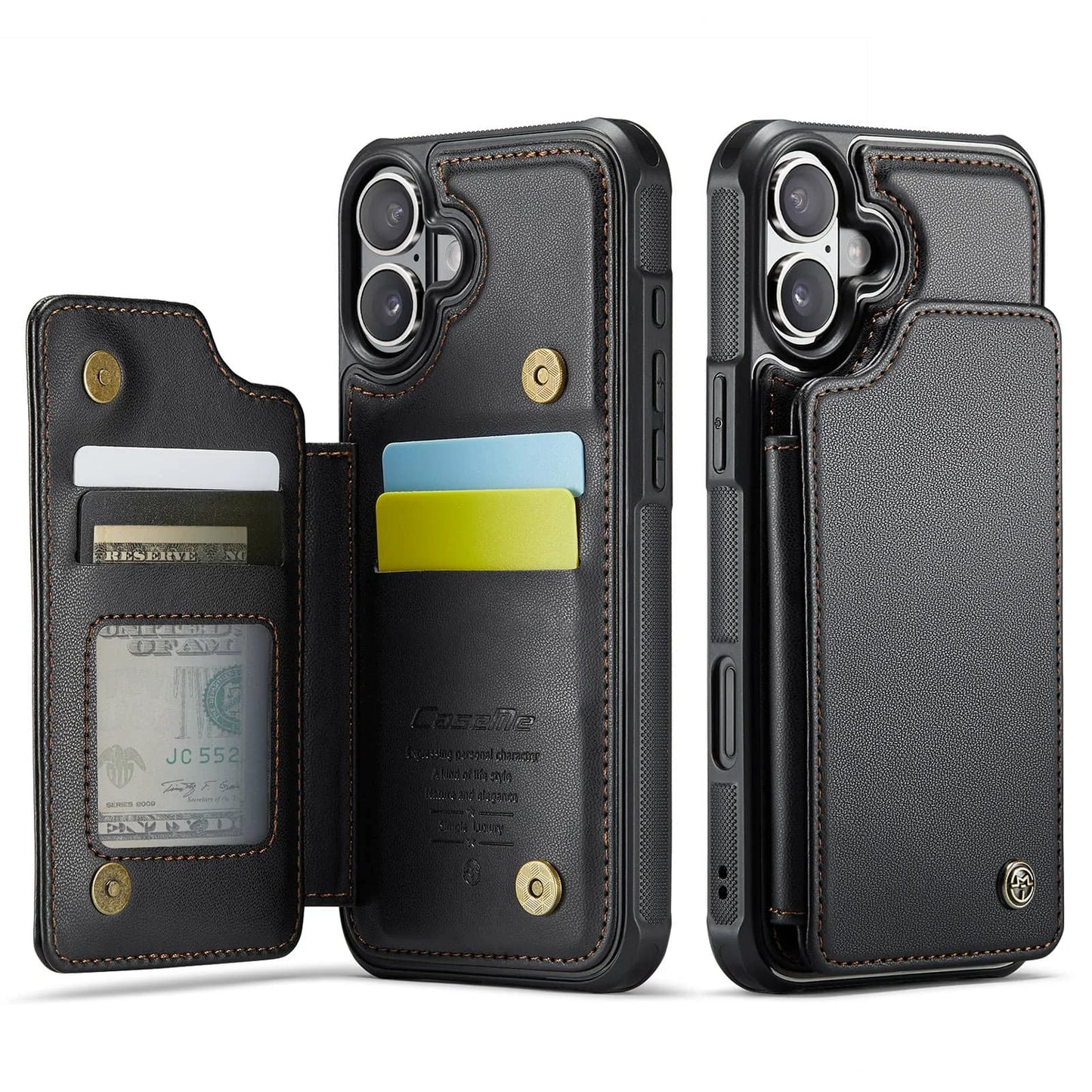 WeForDesign iPhone Case With Card Holder Wallet Kickstand RFID Blocking