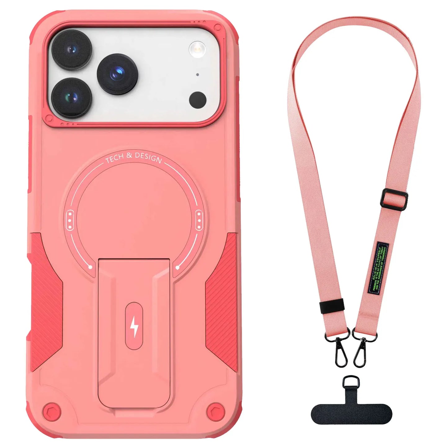 Design iPhone 17 Series Hybrid Rugged Case With Kickstand