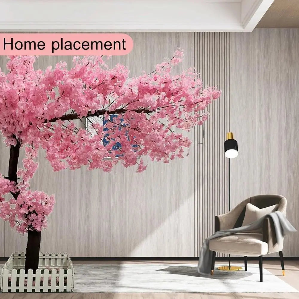 Artificial Cherry Blossom Tree for Wishes, Ideal for Weddings and Parties, Indoor/Outdoor Decor (5.9ft/4.9ft)