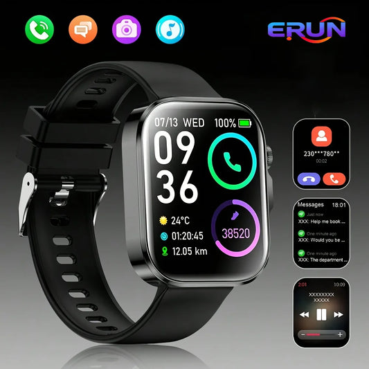 ERUN Smart Watch With Calling Fitness Tracking And Message Alerts