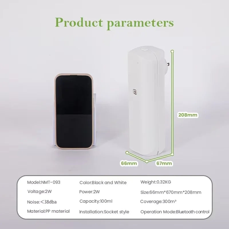 Namste Socket Aroma Diffuser 100ml Bluetooth App 300m3