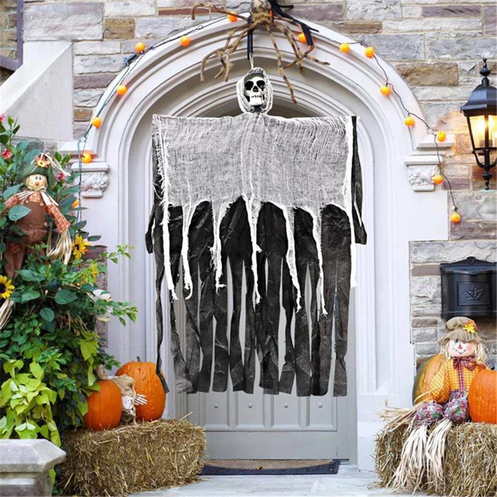 Horror Skull Pendant Variable Shape Skull Halloween Prop Party Outdoor Haunted House Bar Halloween Decoration