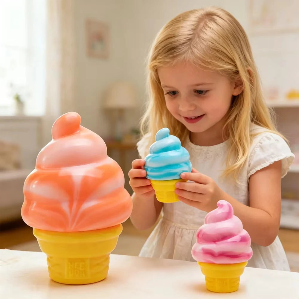 Schylling Surprise Ice Cream Cone Squishy Sensory Stress Relief Toy