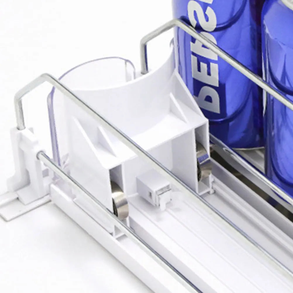 Drink Organizer Automatic Pusher Glide Dispenser For Soda Cans
