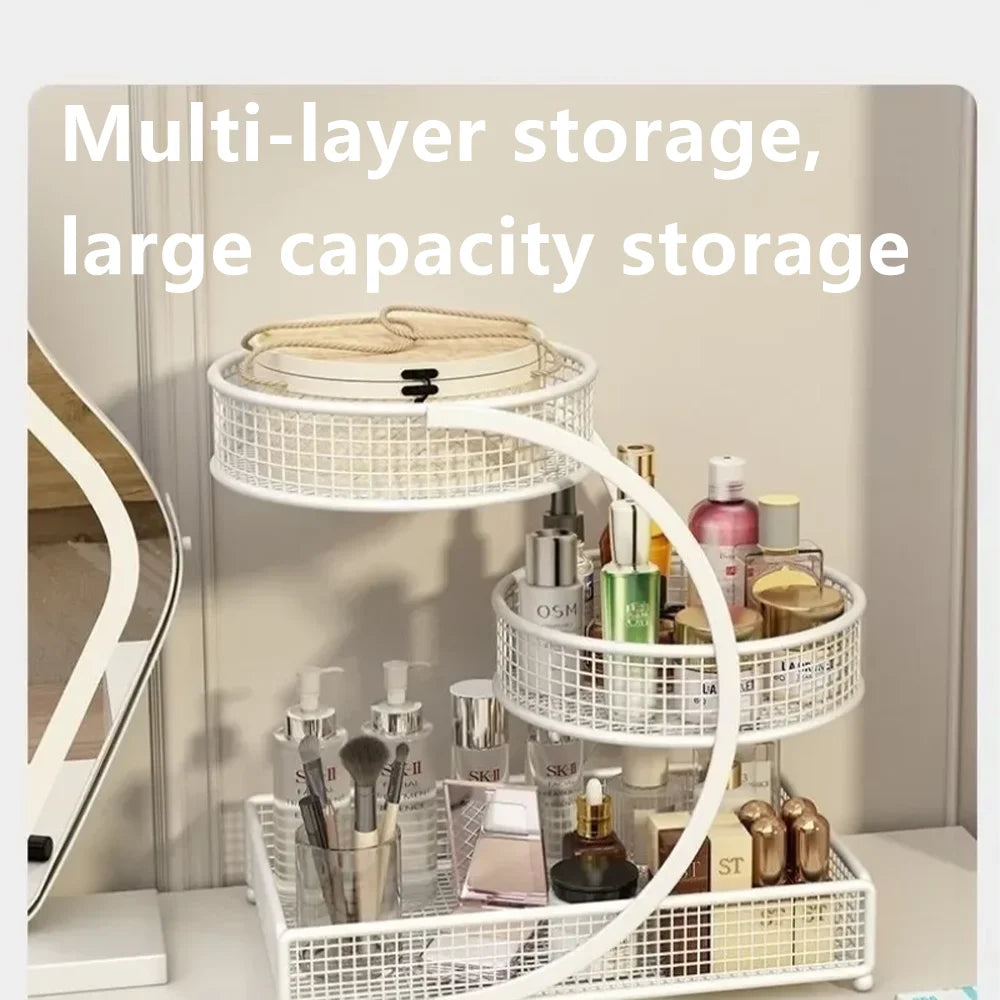 Hign Concerned Metal Makeup Storage Rack Cosmetic Organizer