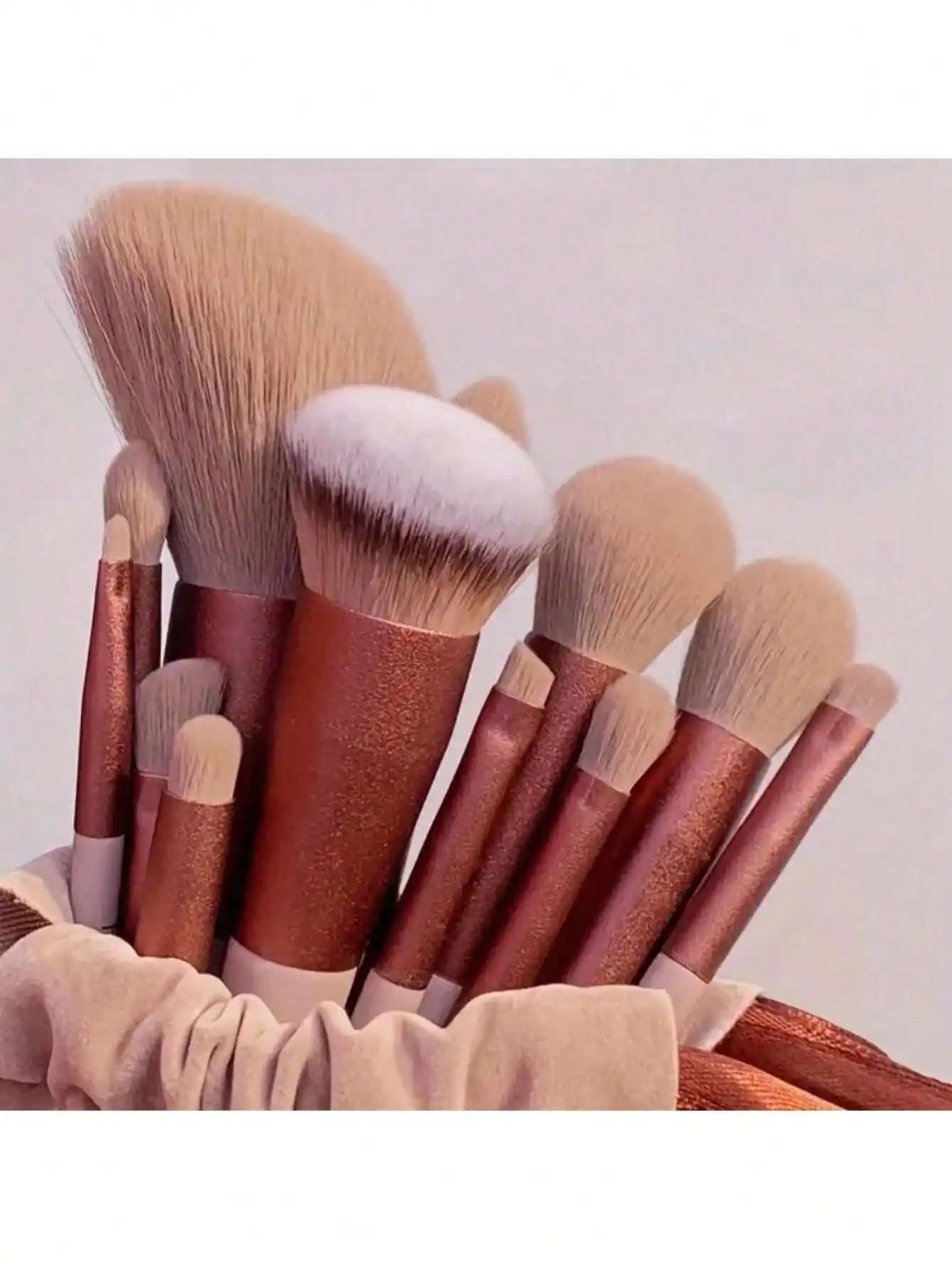 Makeup Brush Set Soft Fluffy Professional Cosmetic Foundation Powder Eyeshadow Kabuki Blending Make Up Brush Beauty Tool Makeup Sponge Storage Bag