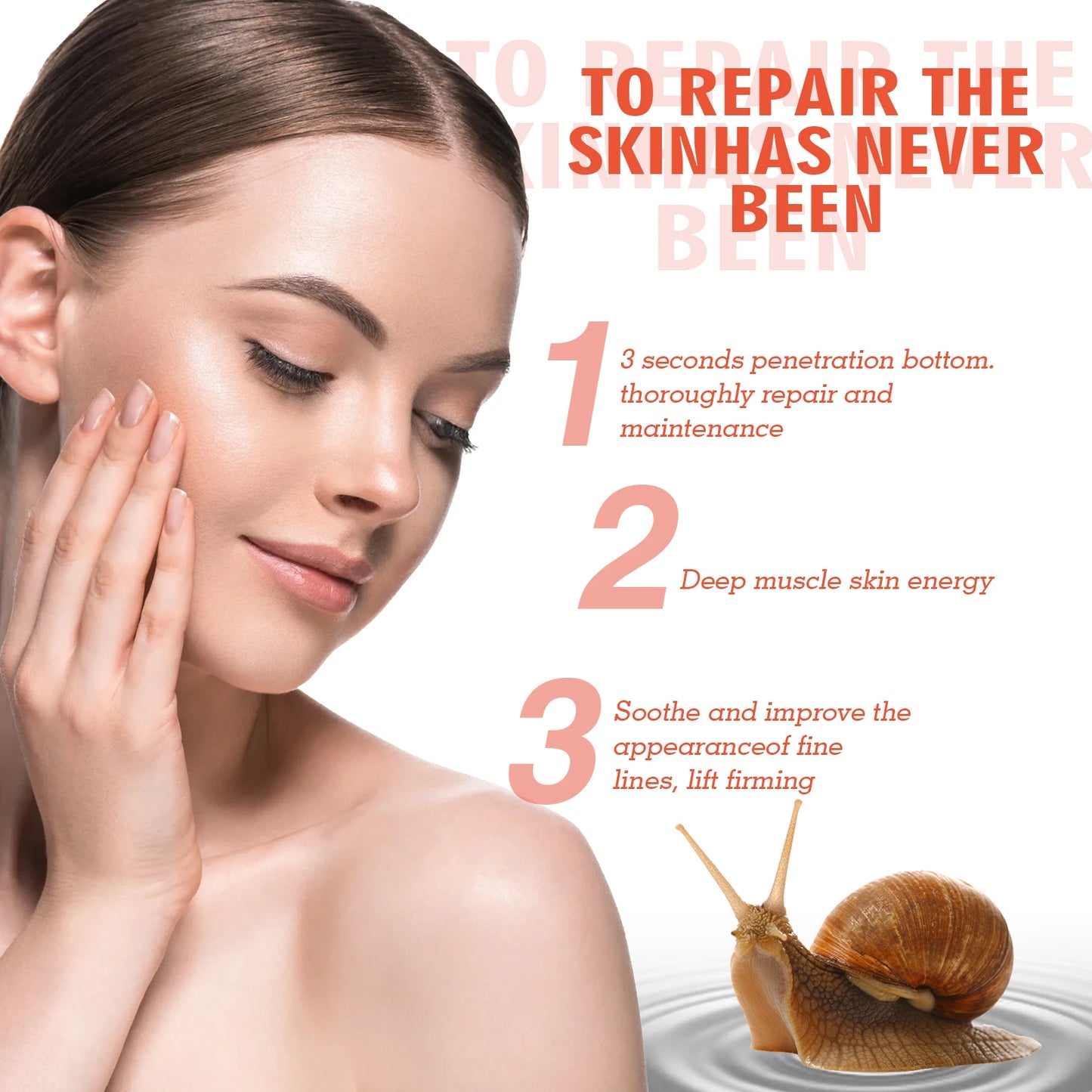 Ouhoe Snail Essence Nourishing Repair Serum For Acne Scars