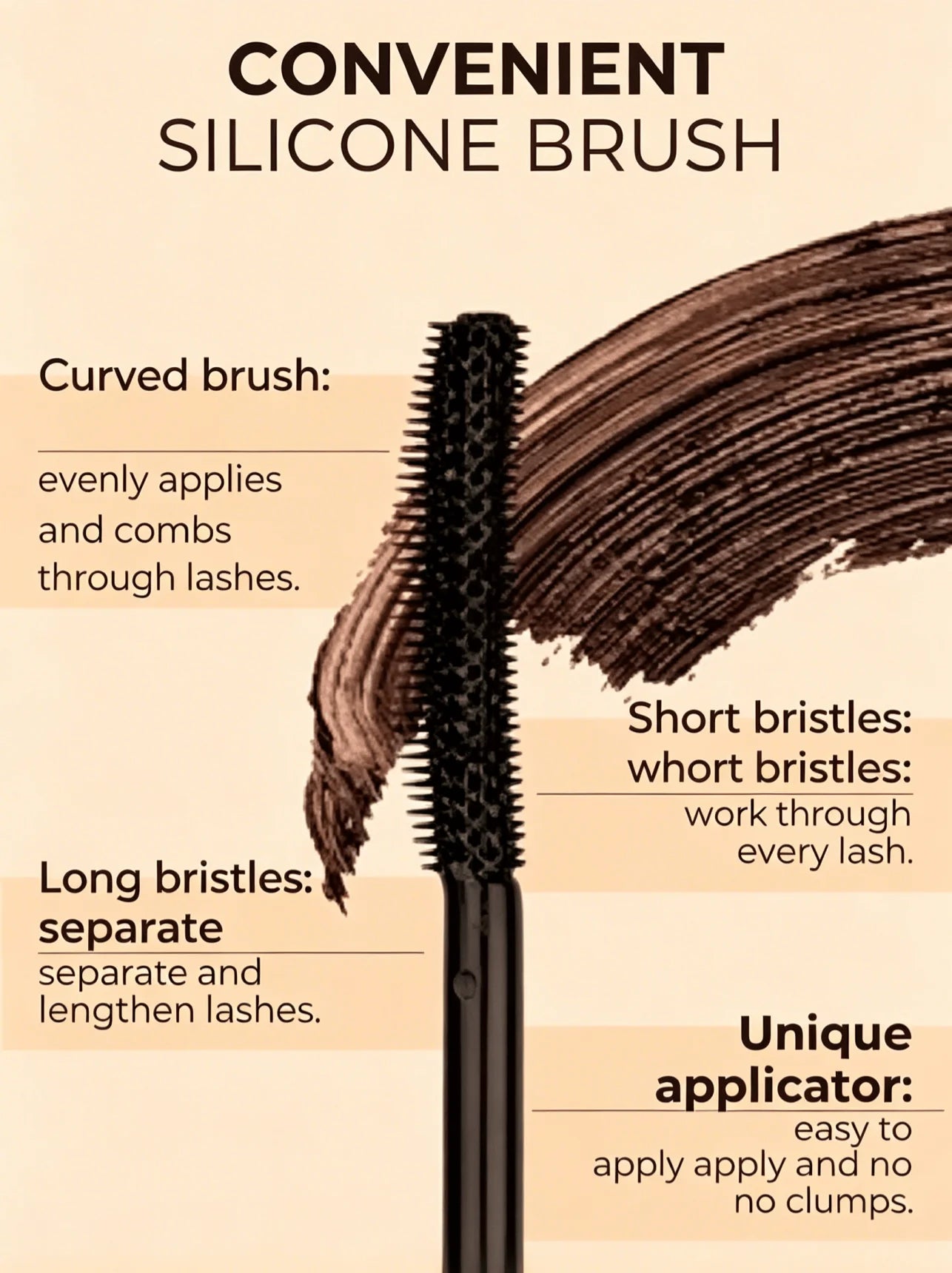 Women's mascara, eyelash growth and lengthening, eyelash care, eyebrow shaping