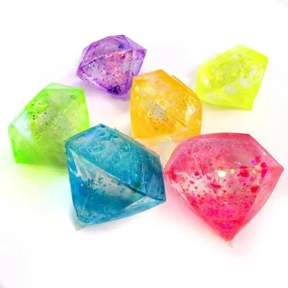 Diamond Ice Cubes Stress Ball Squeeze Toy for Stress Relief