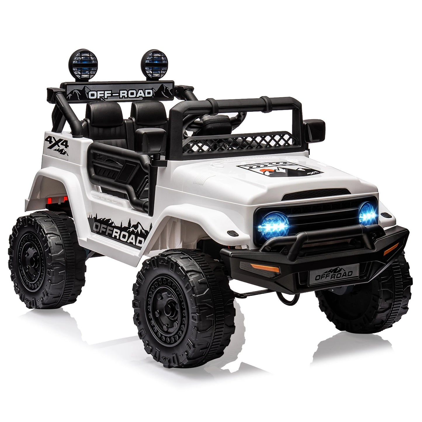 HiMISSE 12V Kids Ride On Truck With Remote Led Lights