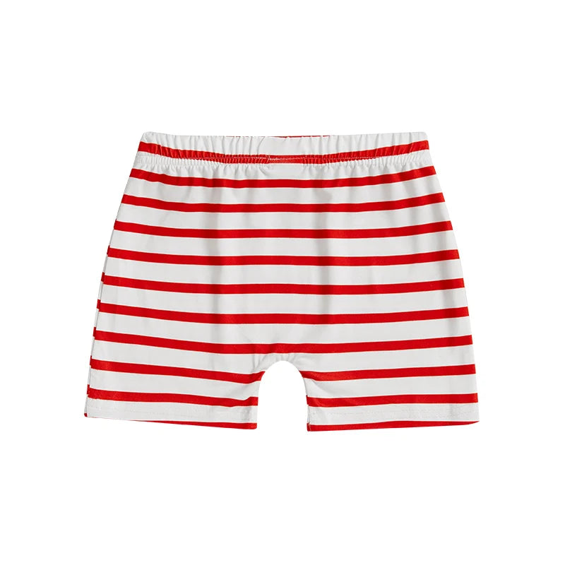 American Flag Rocket Print Toddler Shorts With Elastic Waist