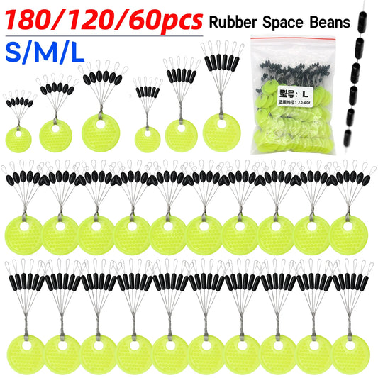 Rubber Space Beans Sea Carp Fly Fishing Float Stopper Set