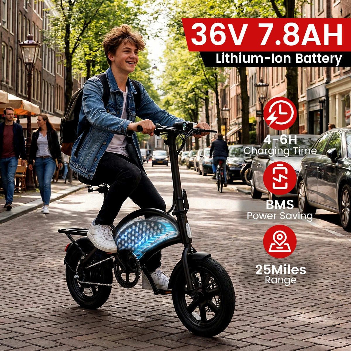 Dyu D3F Electric Bike 500W Peak Motor 36V Battery Ultimate