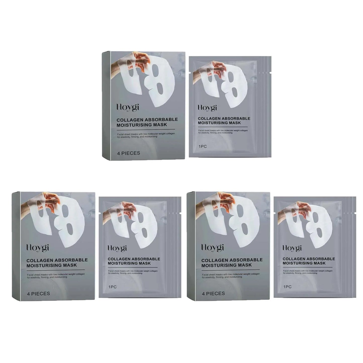 Collagen Absorbable Moisturising Mask Overnight Lifting Firm Fade Fine Lines Wrinkle Smoothing Hydrating Facial Mask Skin Care