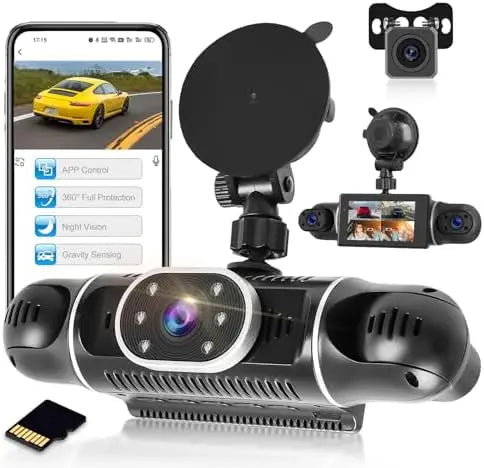YTYIN NHOPEEW 4CH 360 Dash Cam Front Rear Side Recorder