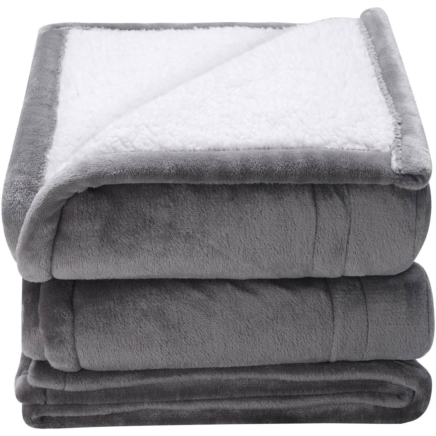 SucceBuy Heated Blanket Throw Flannel Sherpa 3 Hour Auto Off