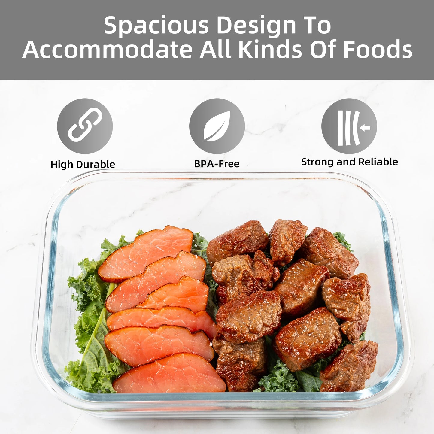 16-Piece Glass Food Storage Containers Set Leakproof Airtight BPA-Free