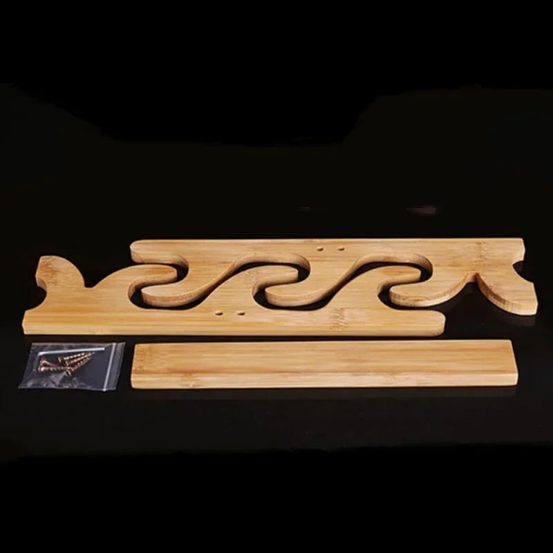 3-Layers Stand Katana Support Holder Storage Shelf Wooden Sword Rack Display Real Japanese Katana Samurai Sabre House Decoration