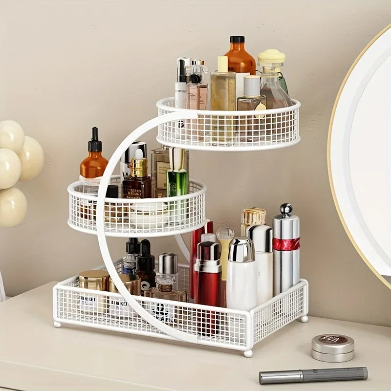 Hign Concerned Metal Makeup Storage Rack Cosmetic Organizer