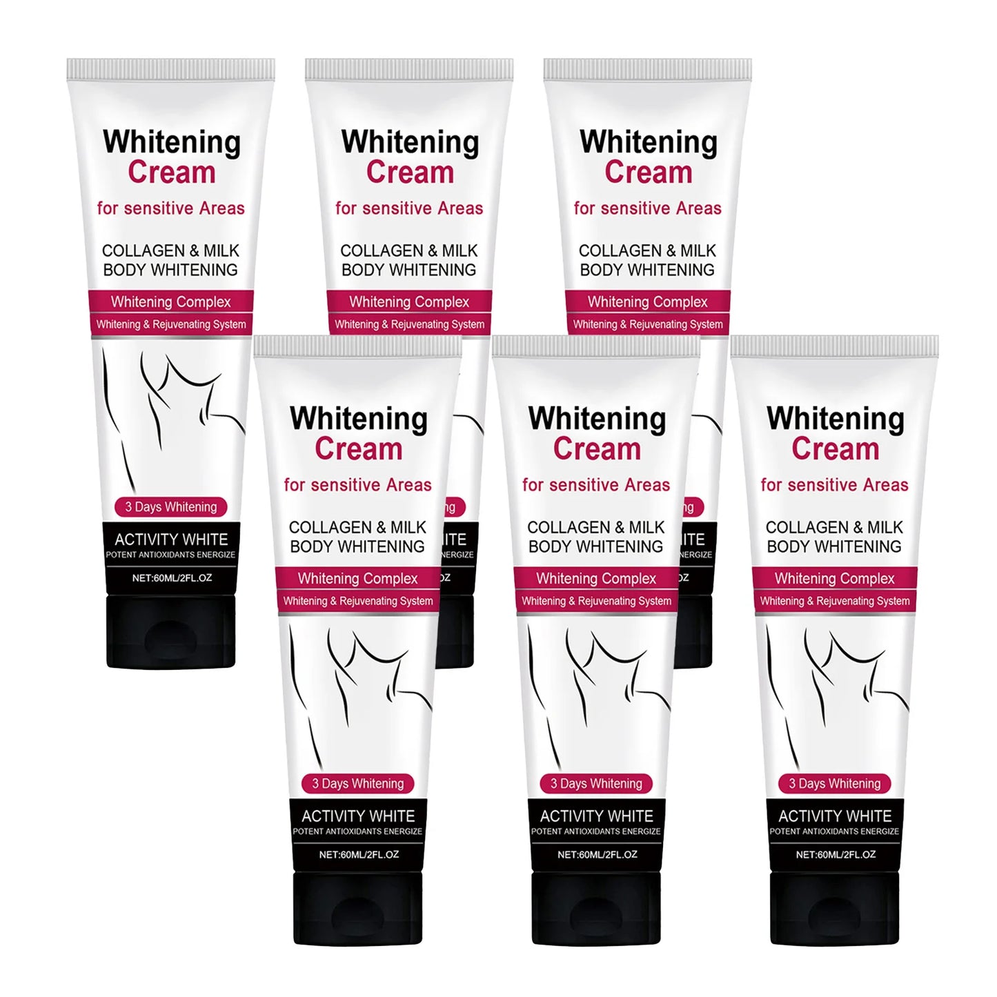 EELHOE 60ml Underarm Whitening Cream Dark Skin Improve Melanin Pigmentation Bleaching Brighten For Underarms Knees Elbows Care