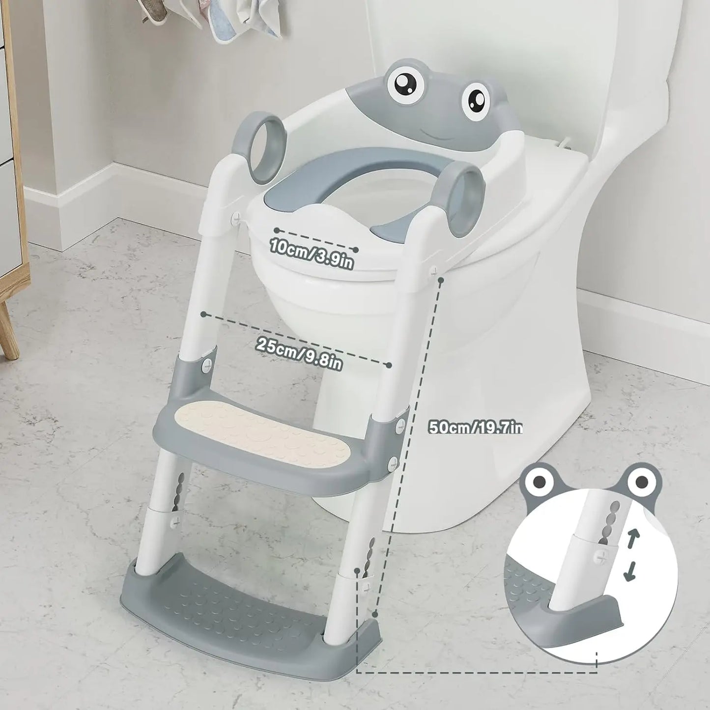 HiMISS Potty Training Seat With Adjustable Height Anti Slip