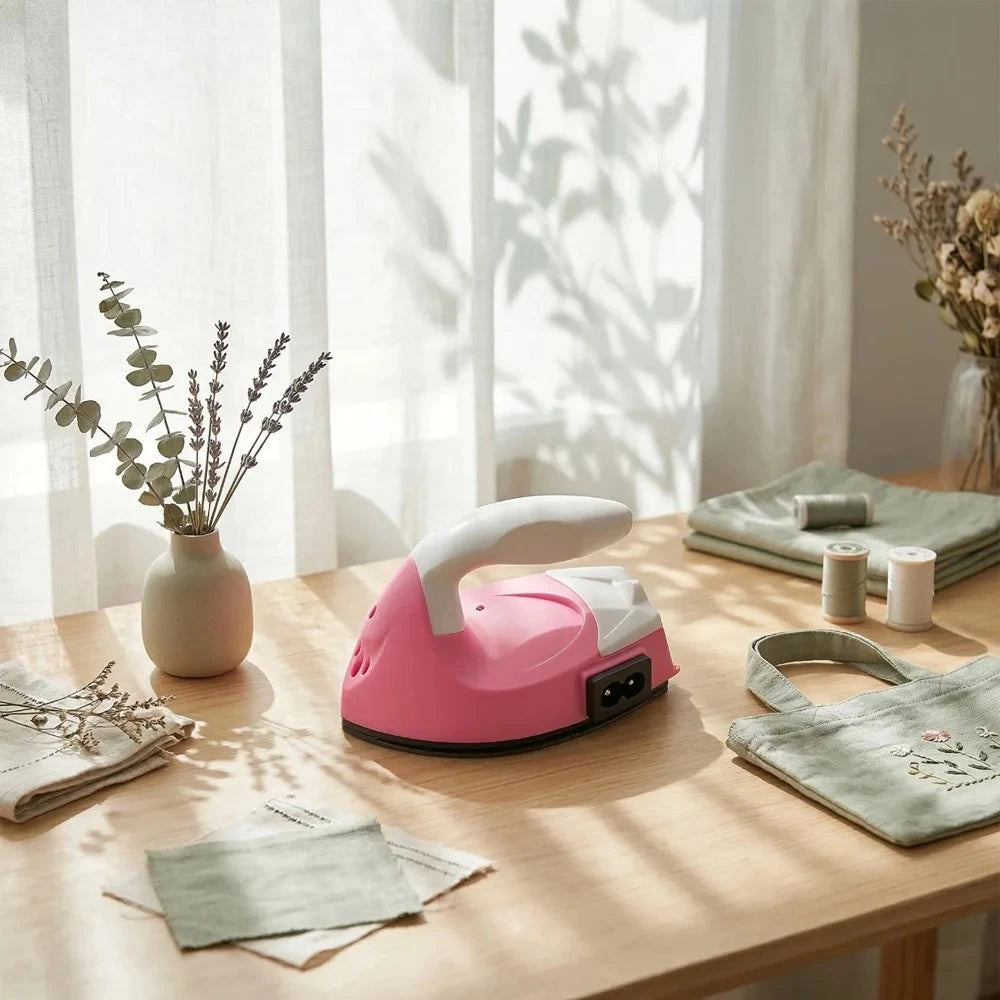 Mini Electric Iron Portable Travel Craft Clothing Sewing Pad Electric Protection Household Cover Iron Supplies