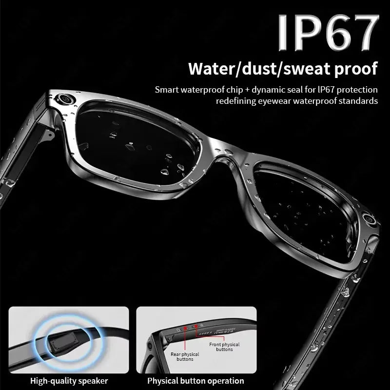 AI Smart Glasses With 8MP Camera And Translation Features