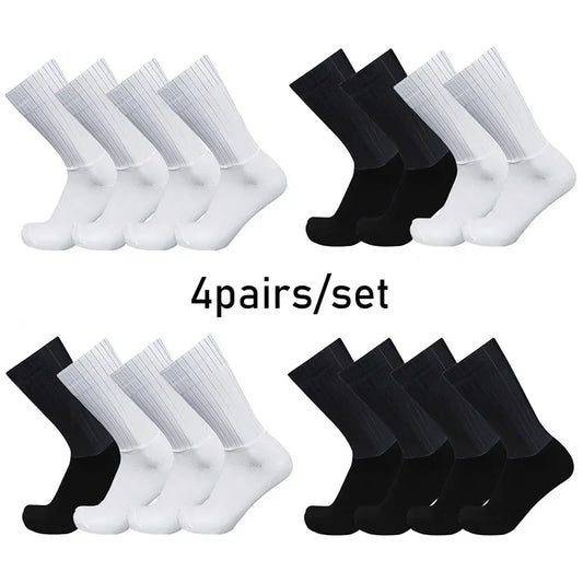 Cycling Silicone Non Slip Pro Racing Socks For Men