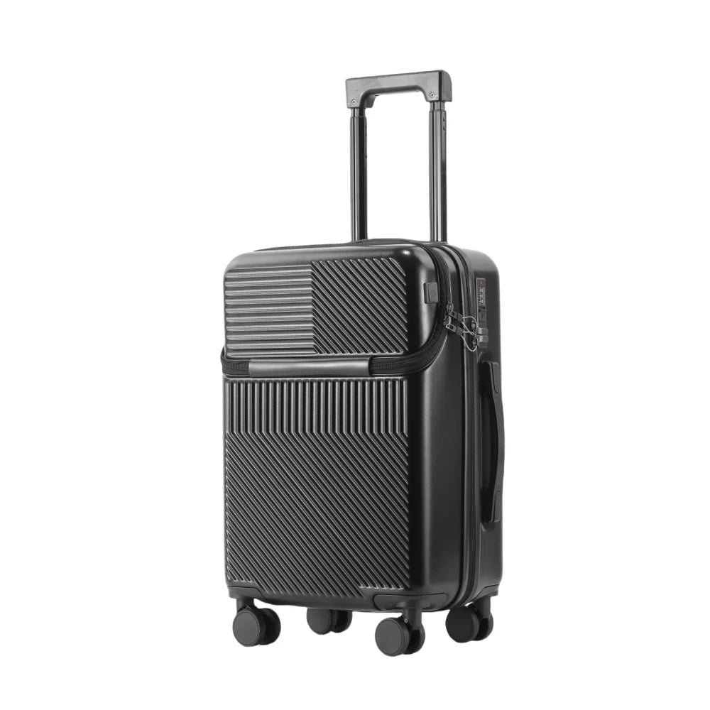 Polycarbonate Carry On Luggage 20 22 24 26 Inch With Spinner Wheels And Combination Lock For Travel