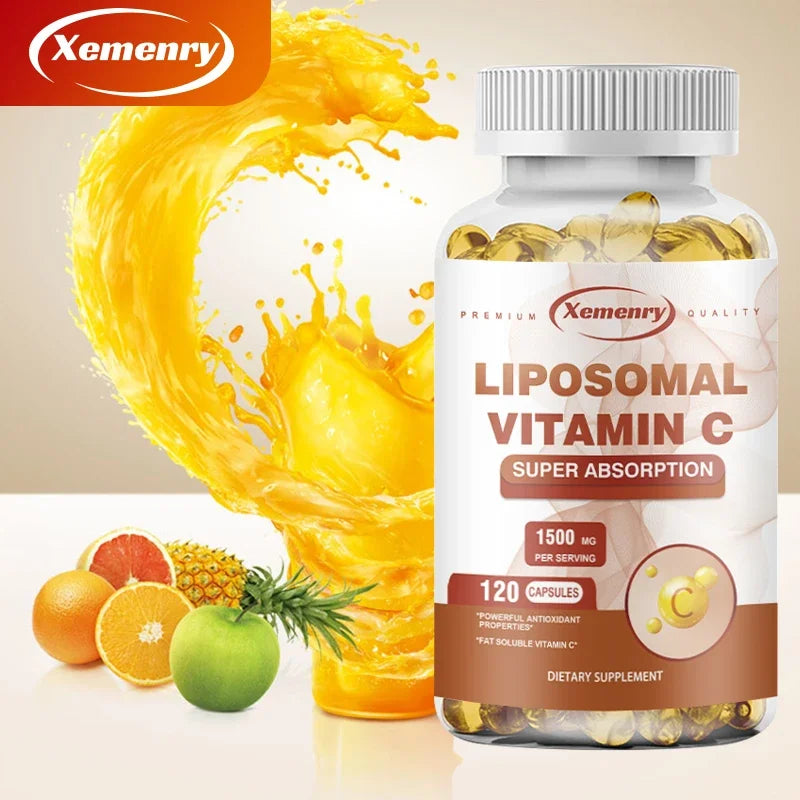 Liposomal Vitamin C - Promotes Collagen Production, Antioxidant, Boosts The Immune System - 120 Capsules