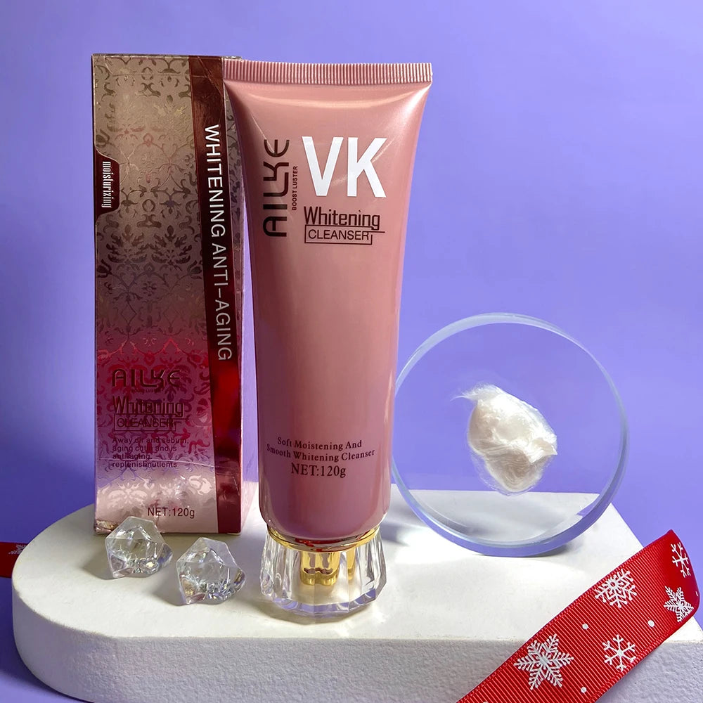 AILKE Whitening Anti-wrinkle Freckle Face Cream With Collagen Hyaluronic Acid Rose Skin Care Women Korean Facial Moisturizer Set