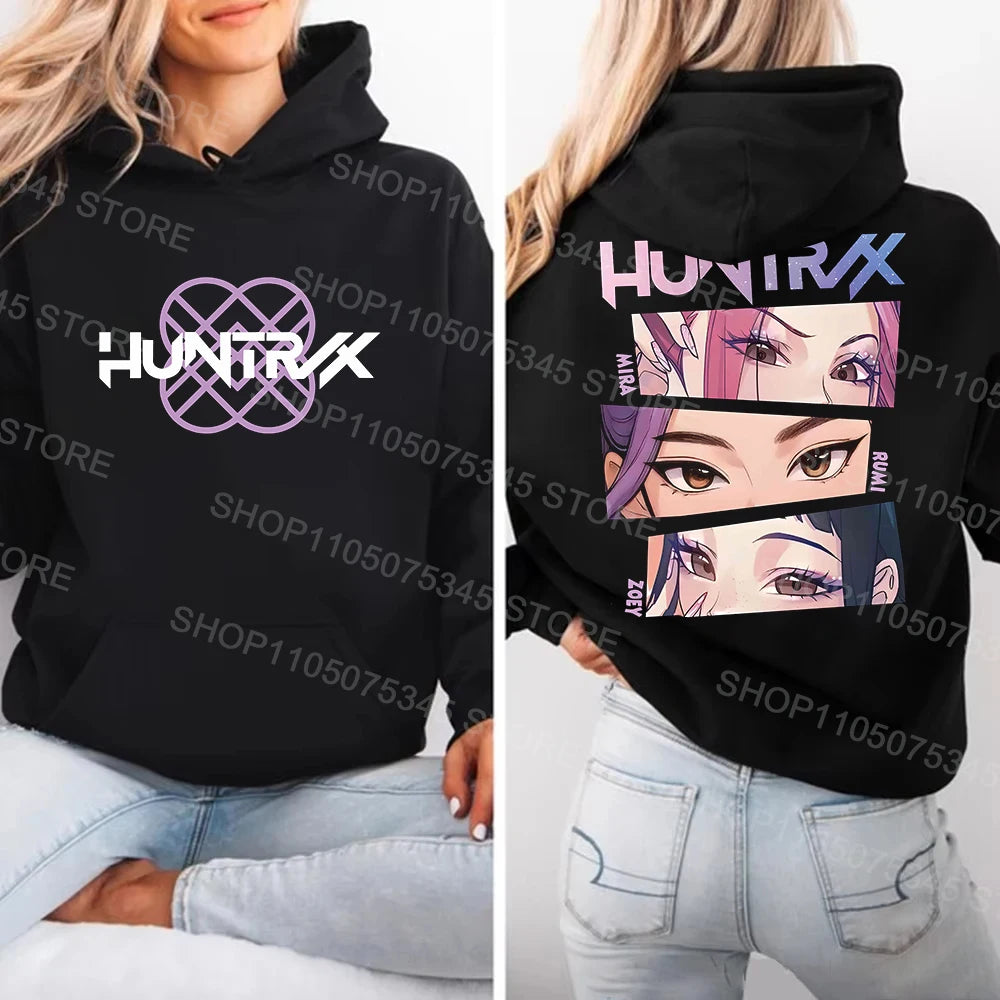 MINISOCN Kpop Demon Hunters Hoodie Pullover Sweatshirt