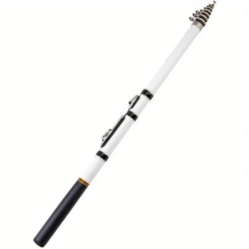 70.86in Telescopic Fishing Rod, Adjustable & Portable, Smooth Line Guide System, Durable Fiberglass for Saltwater and Freshwater