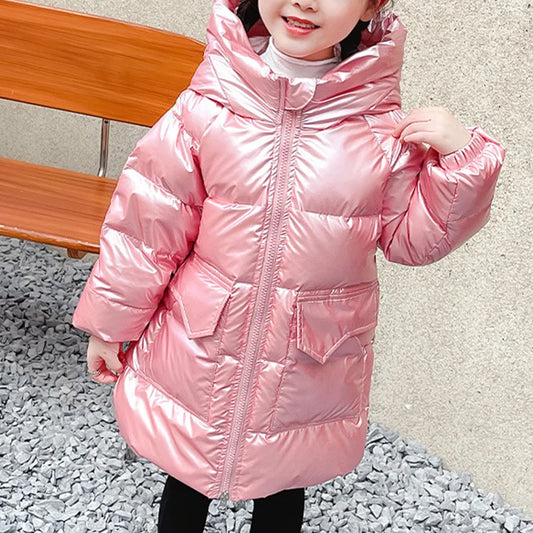 Girls Hooded Down Winter Jacket Waterproof Outerwear Coat