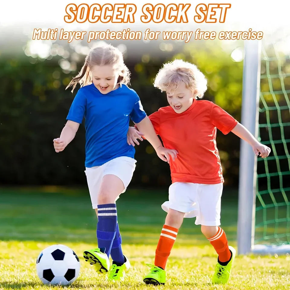 Loogdeel Knee High Soccer Socks Unisex Breathable Sports Socks