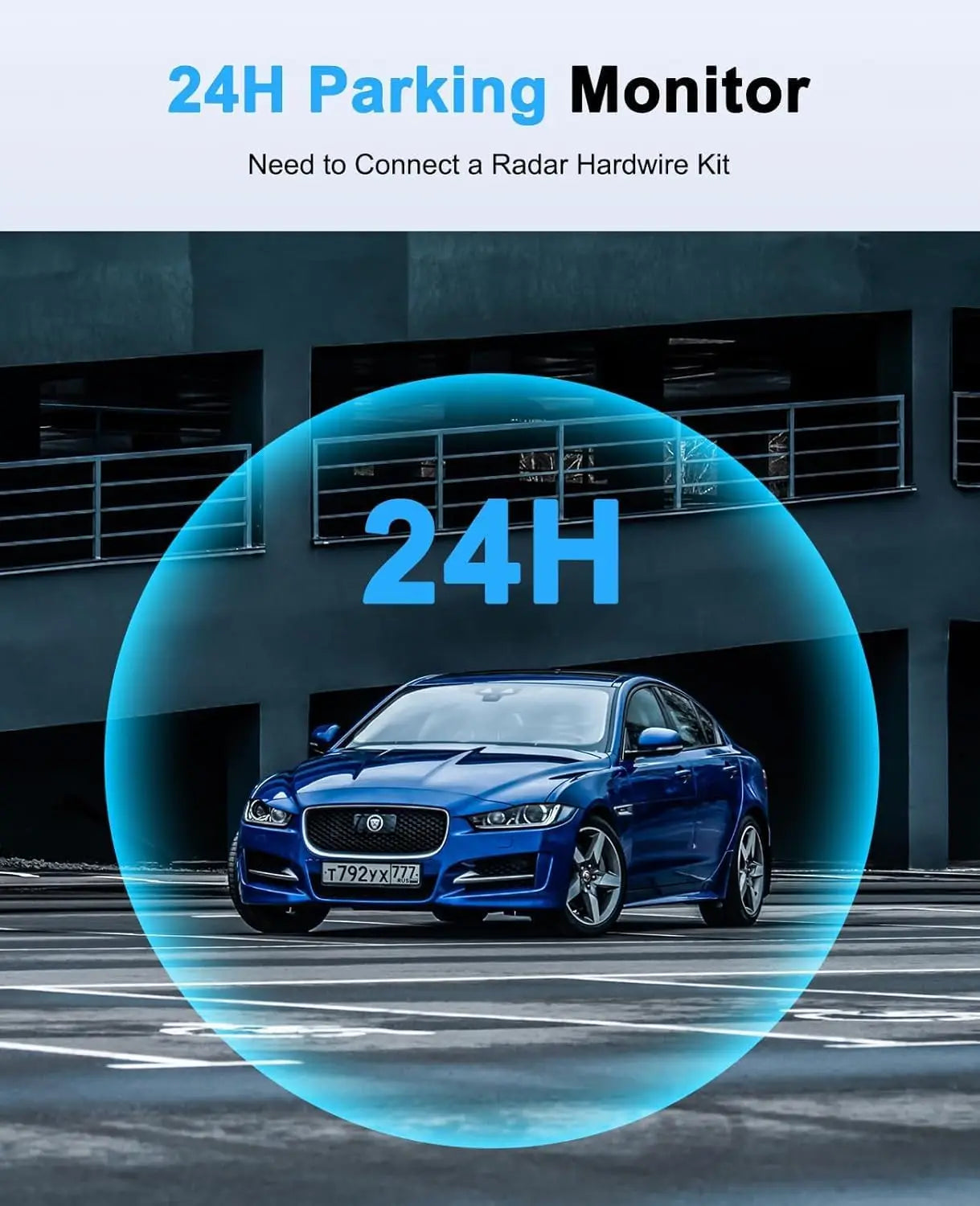 Kankeirr 2in1 Dash Cam 4 Channel 360 Car Camera WiFi