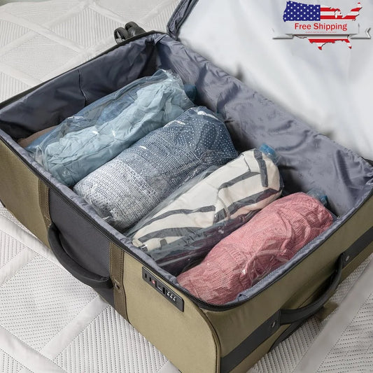 XMSJ Zipper Storage Bags Vinyl Set Vacuum Sealed Organizers