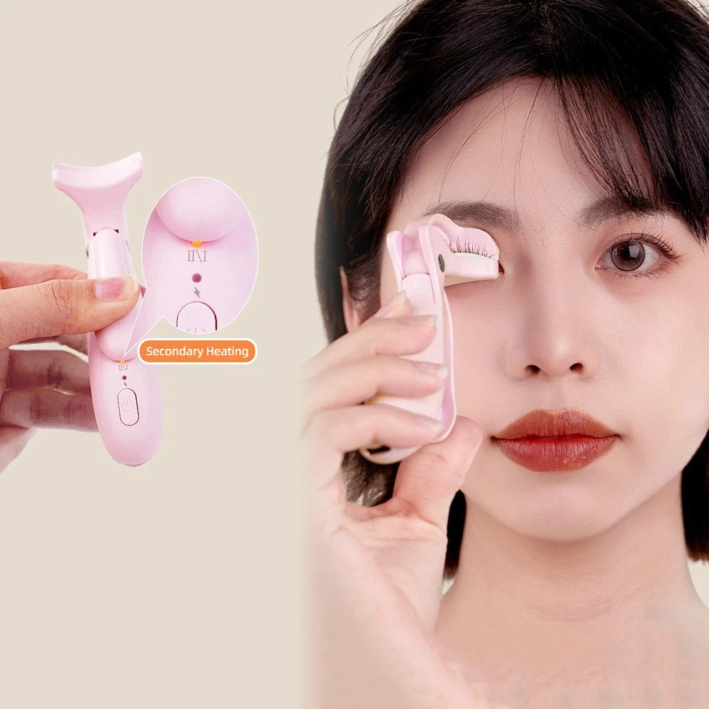 Electric Heated Eyelash Curler Professional Beauty Tool Fast Heating Long Lasting Curl for All Makeup Scenarios