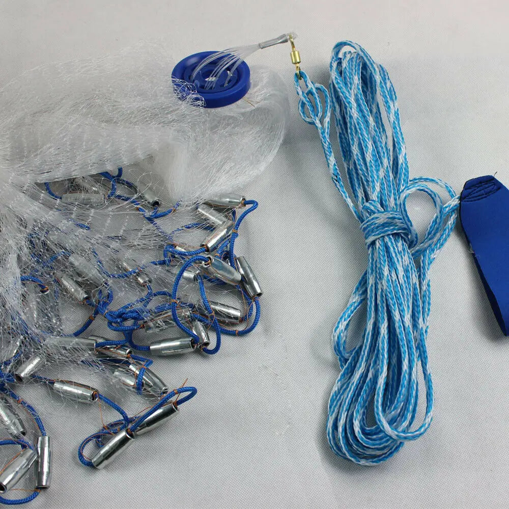 10ft Fishing Cast Net Monofilament Fish Throw Net for Bait Trap for Bait Trap