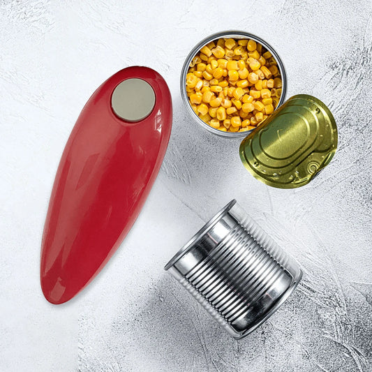 Jaysuing Electric Can Opener One Touch Smooth Edge Bottle Opener