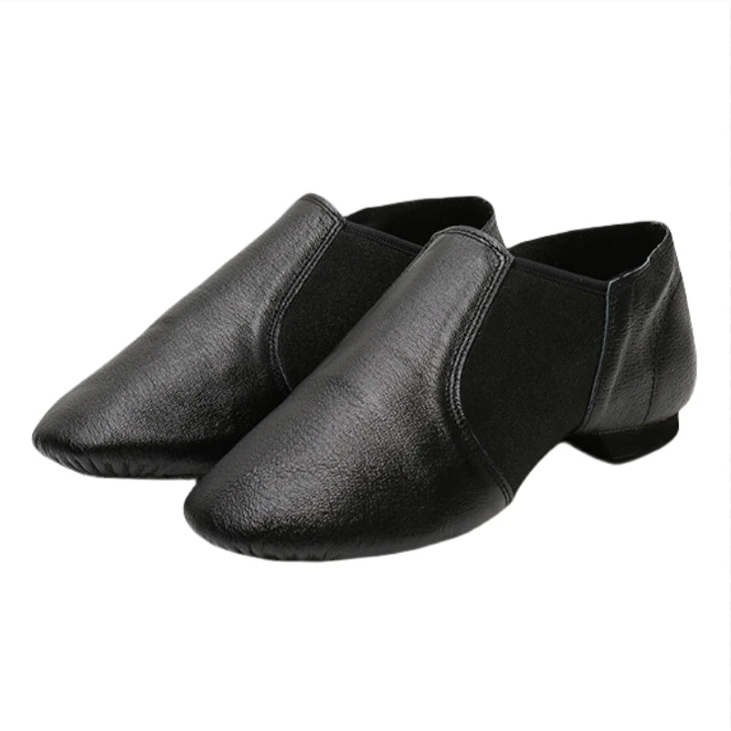 Genuine Leather Jazz Dance Shoes For Men Women And Kids Unisex Slip On Ballet Salsa Neo Bow Dance Footwear