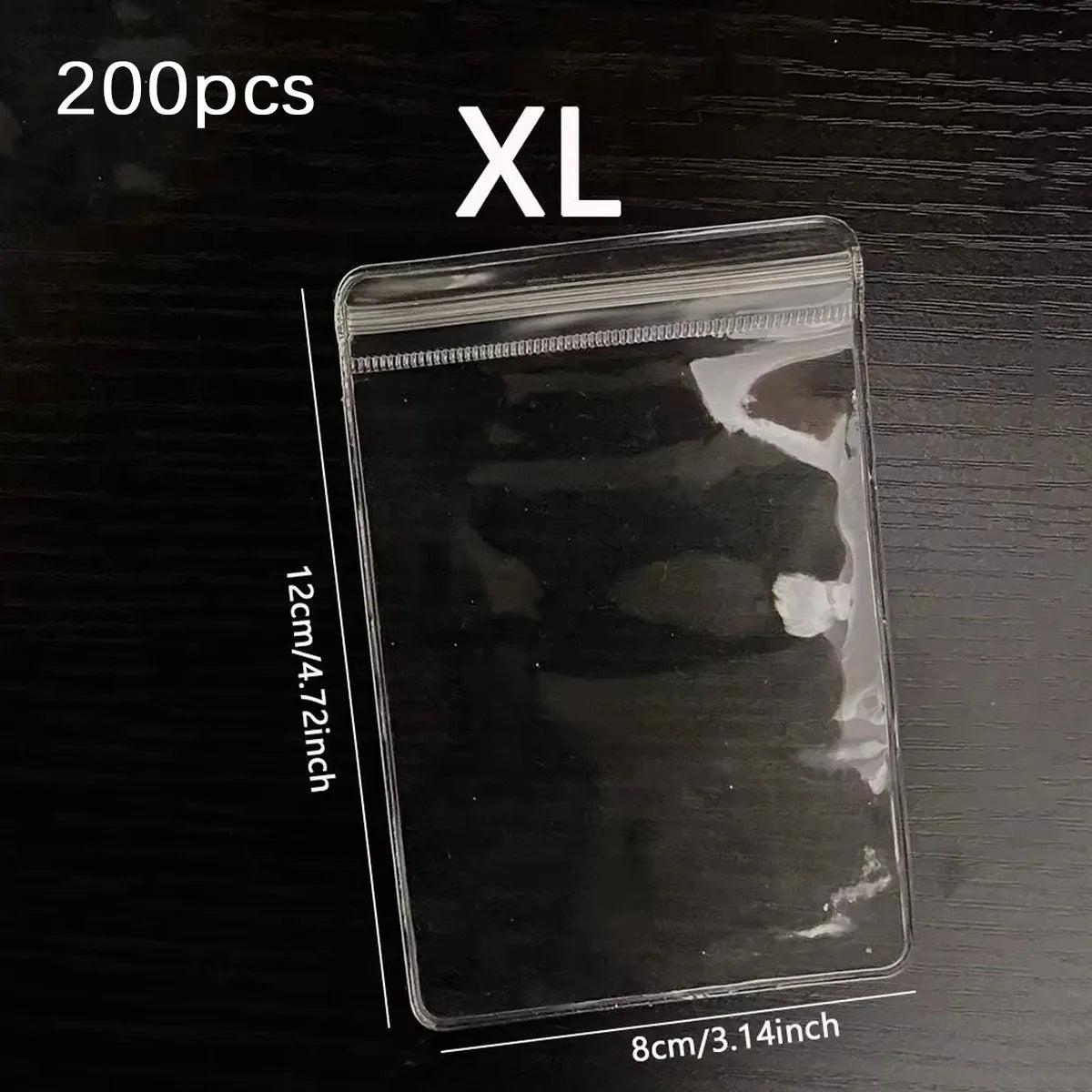 NONECN Clear Earring Bags Waterproof Thickened Reusable Storage Pouches