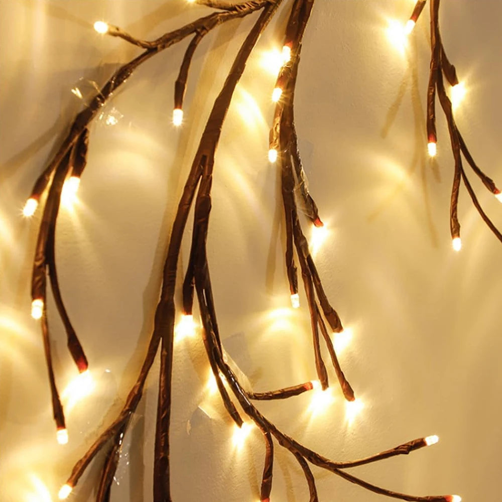 WELPUR Outdoor Solar String Lights 96LED Tree Branch Garland