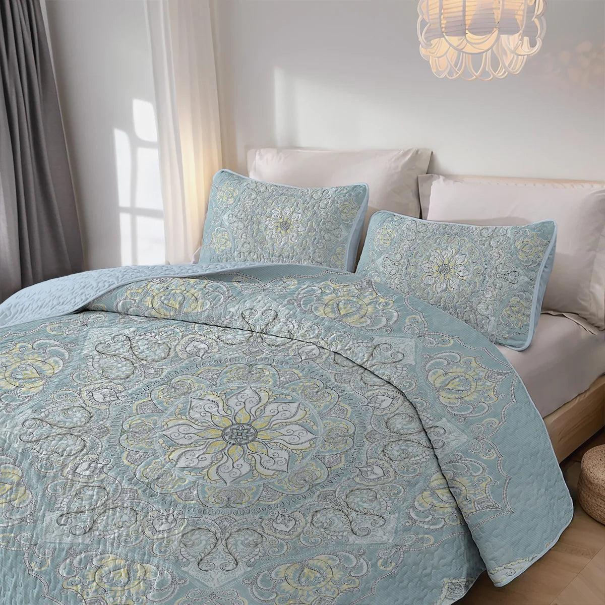 Craft Of Weaving Boho Printed Quilt Set Bedding Collection