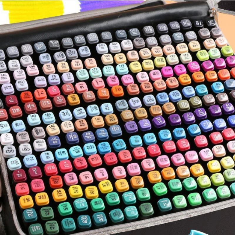 80/168/262 Colors Marker Pen Markers Set Sketch Set Design Double Head Brush Pen Art Supplies Design Marker