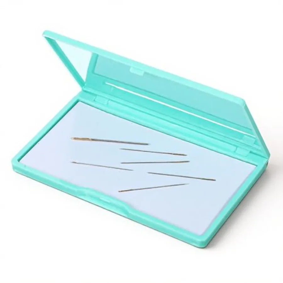 Magnetic Needle Holder, Magnetic Needle Case Rectangle Needles Tin Portable Sewing Needles Box for Pin Holders Organizer Light