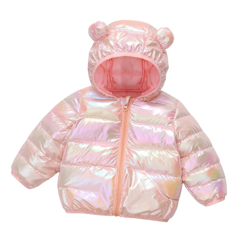 XJYIYUAN Kids Hooded Down Coat Unisex Winter Outerwear