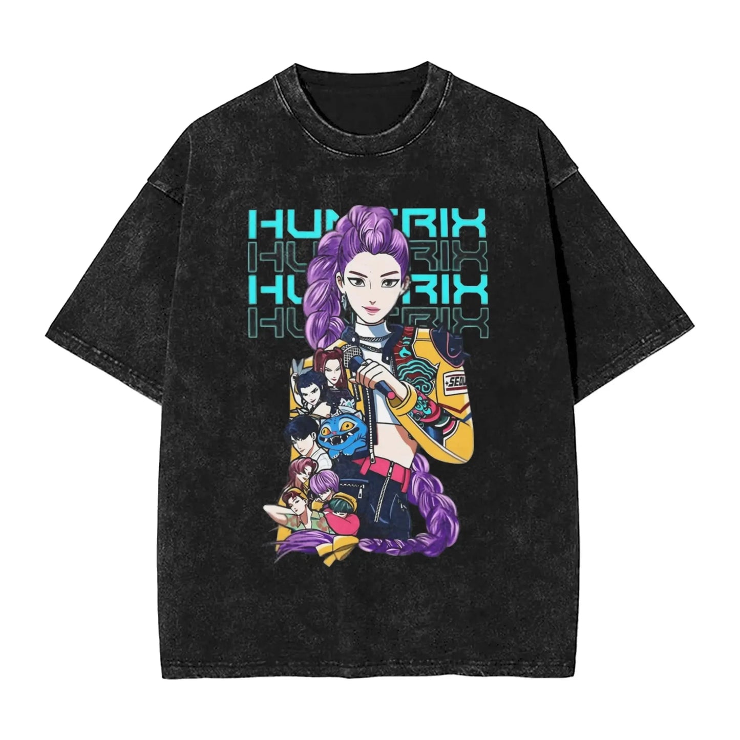Huntrix K Pop Demon Hunters Tee Shirt Mira Rumi Zoey