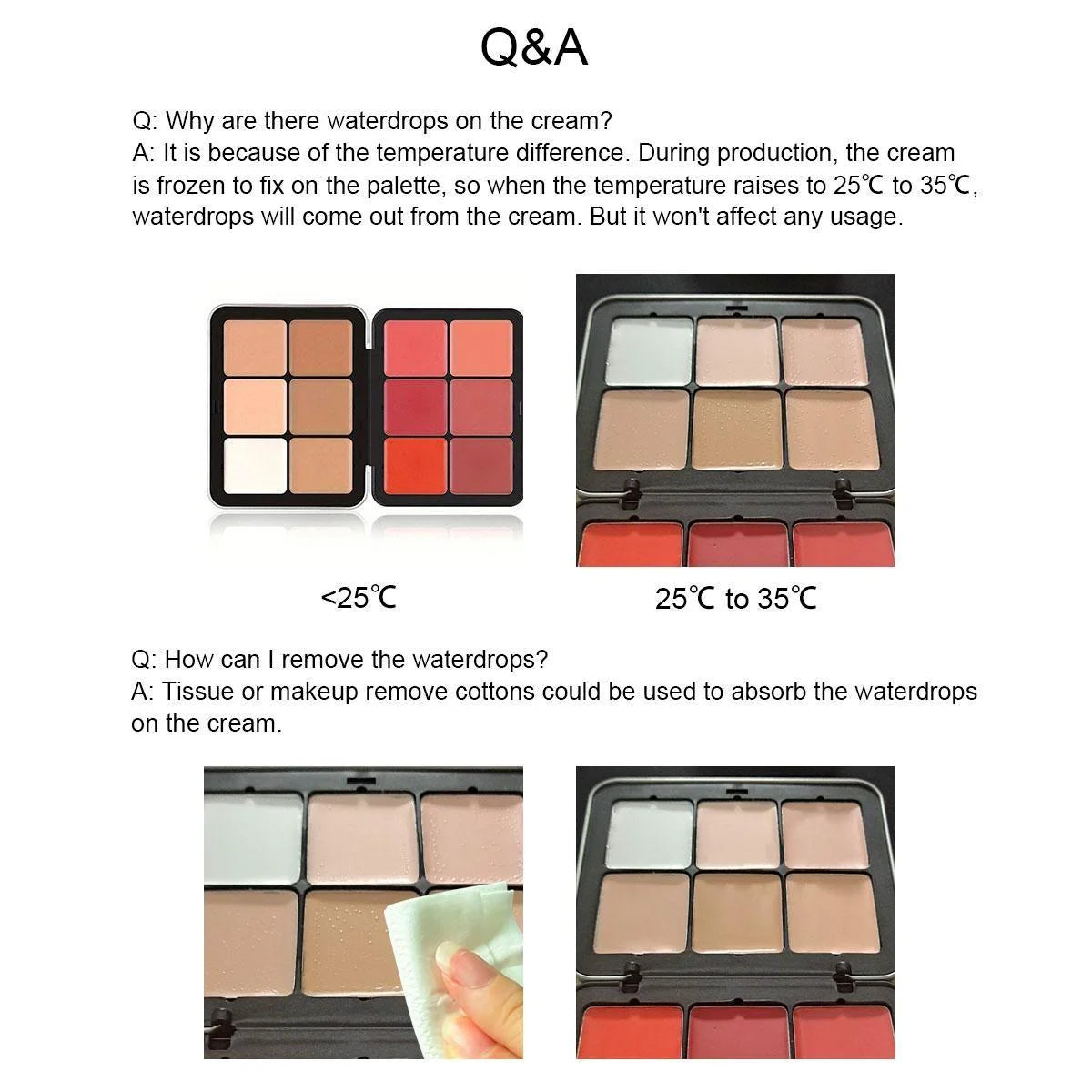 Cream Blush Contour Concealer Palette, 12 Shades Multi-Use Cream Makeup Palette for Face, Blendable Matte Cream Bronzer Highlighter Blush Pigment, Long Lasting Cream Foundation Camo Palette for Cheek,