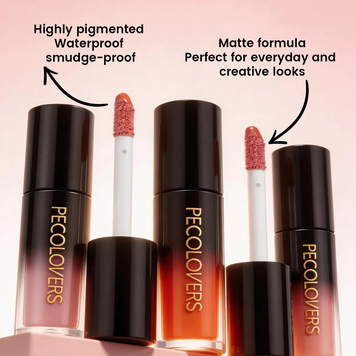 6PCS/SET Cream Matte Lip Tint Stick,Even Color Layering,Comfortable All-day Wear,Classic Neutral Lip Shades,Soft Fluffy Applicator Head,Compact Carry Lip Gloss Set,Suitable For Daily Travel And Everyday Female Makeup